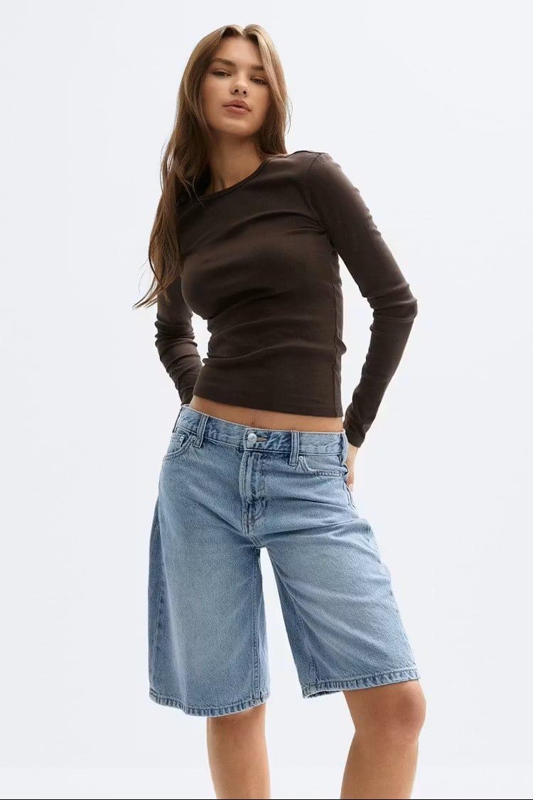 Baggy denim short