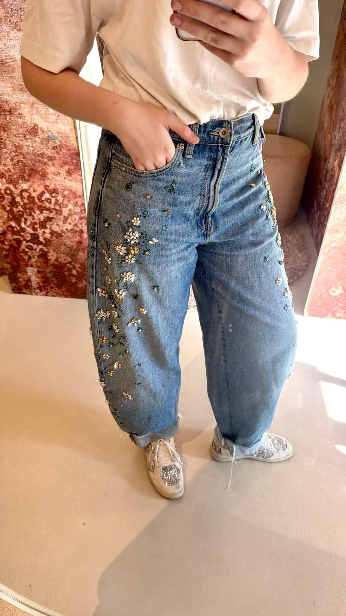 Bedazzled jeans