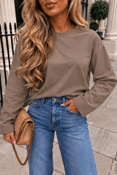 Longsleeve taupe